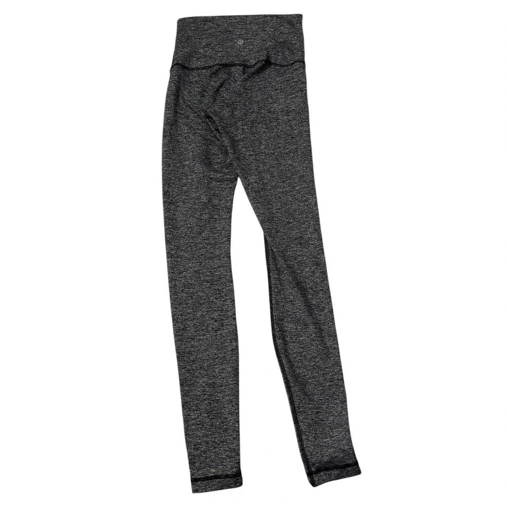 Lululemon Wunder Under‎ Hi-Rise Align Leggings Heathered Black Athletic Workout